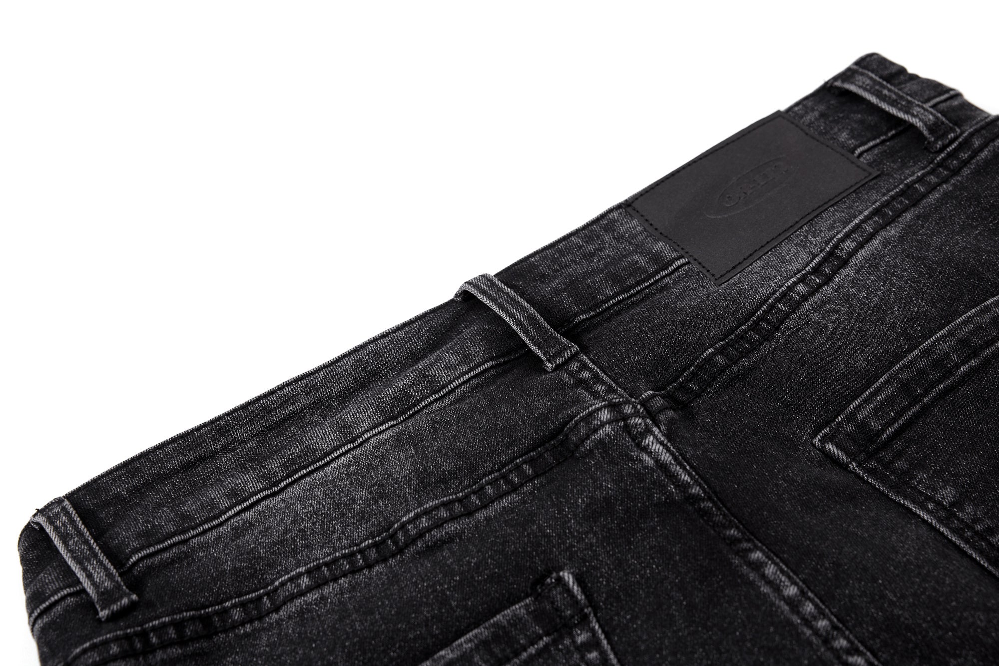 CapCabin Stacked Washed Denim Pants