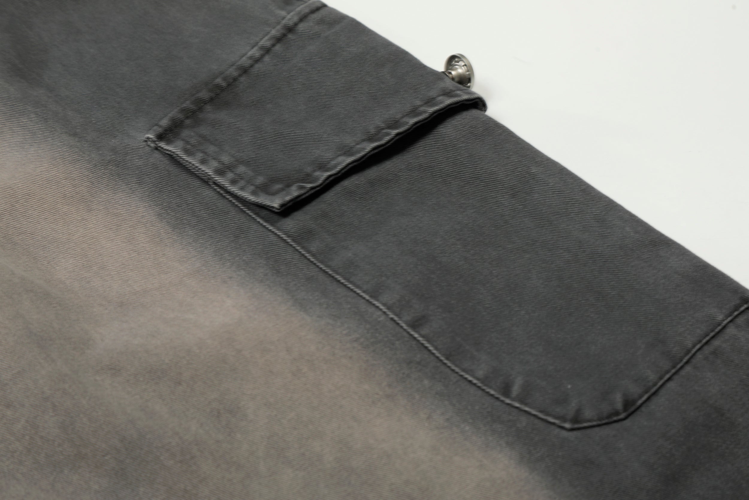 CapCabin Washed Cargo Wide-Leg Pants
