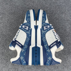 LV Trainer Monogram Denim 'White Blue'
