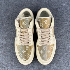 Custom Air Jordan 1 Low Sable Weave 'Sail/Tan'