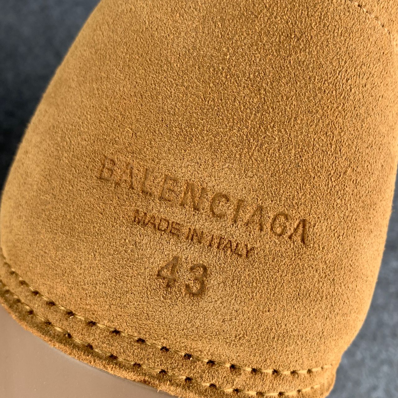 Balenciaga Alaska Fur Low Boot 'Brown'