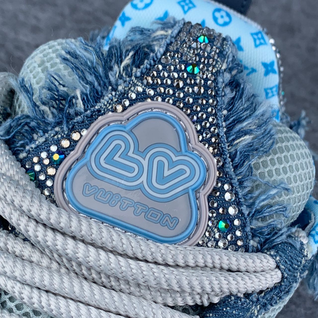 Swarovski x LV Skate Sneaker 'Blue Monogram'
