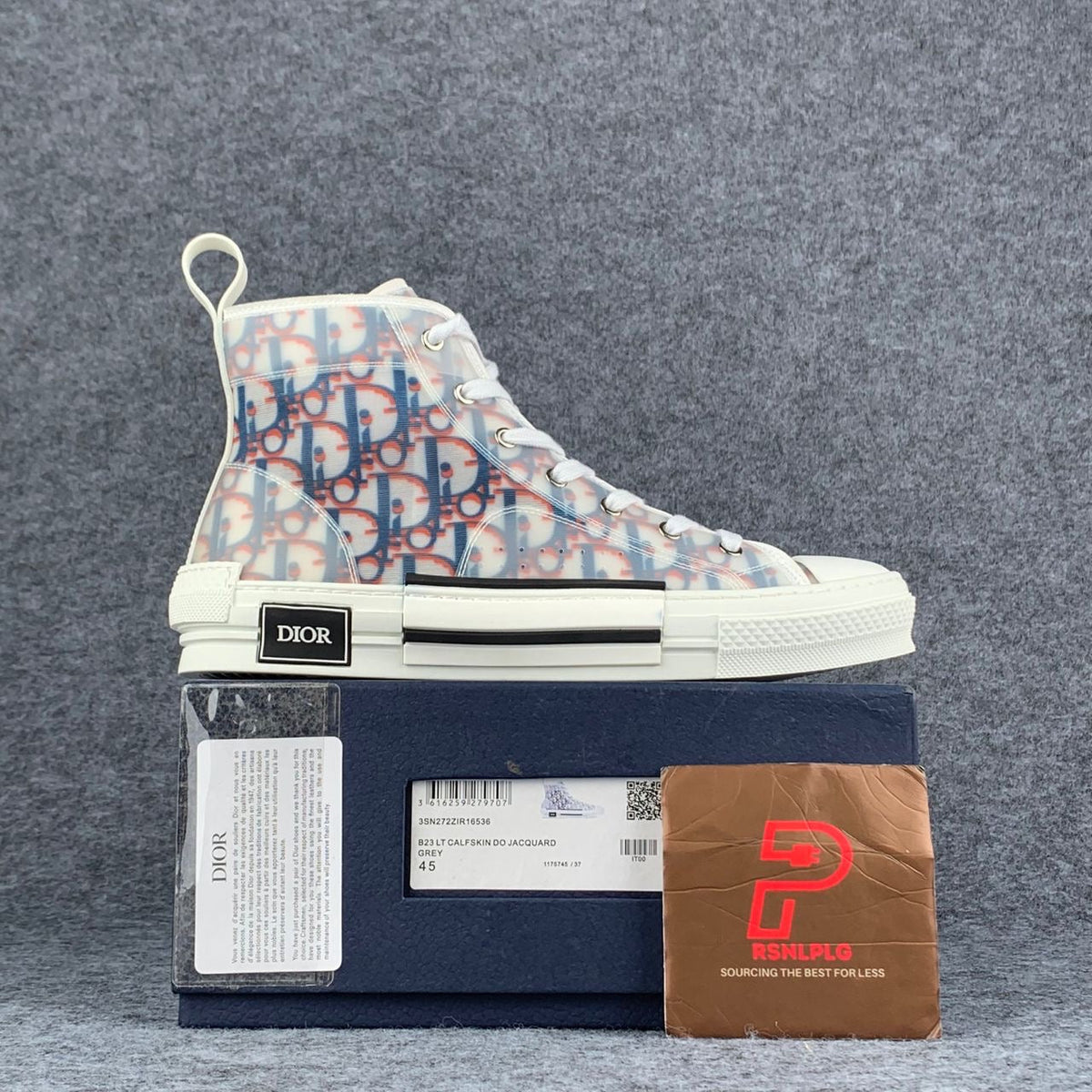 Dior B23 High Oblique Pixel - Blue Red'