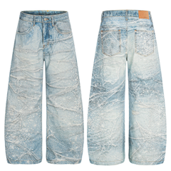 CapCabin Ice Web Wide-Leg Jeans