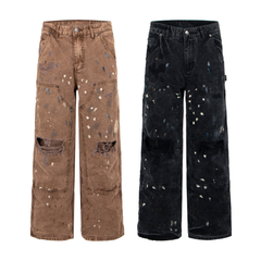 CapCabin Distressed Workwear Denim Pants