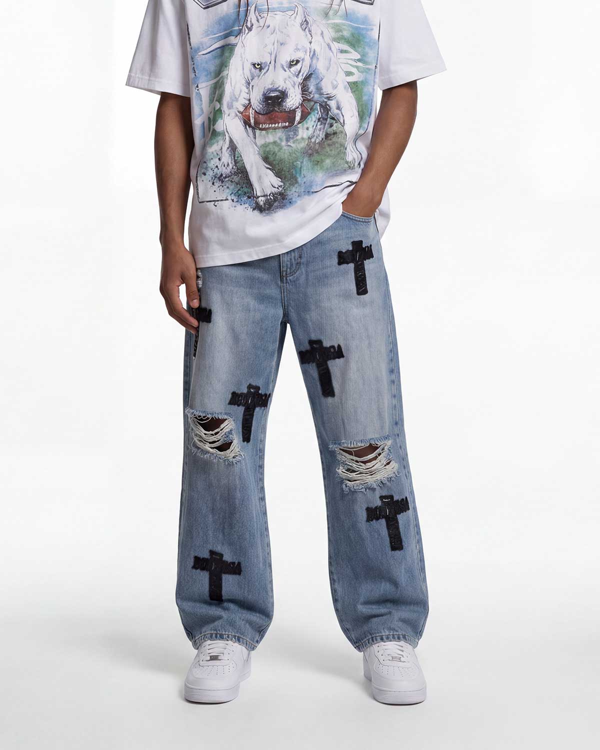 Bottega Desires Holy Grail Denim Pants Blue