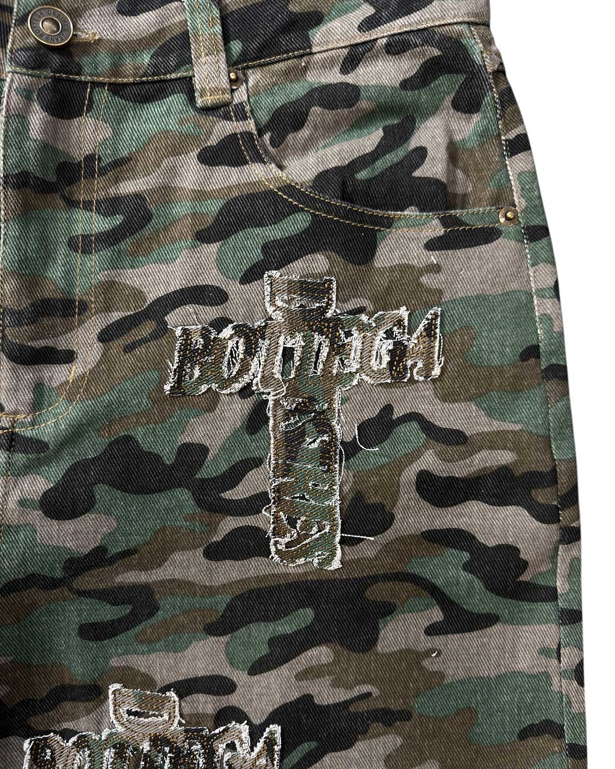 Bottega Desires Holy Grail Denim Pants Camo