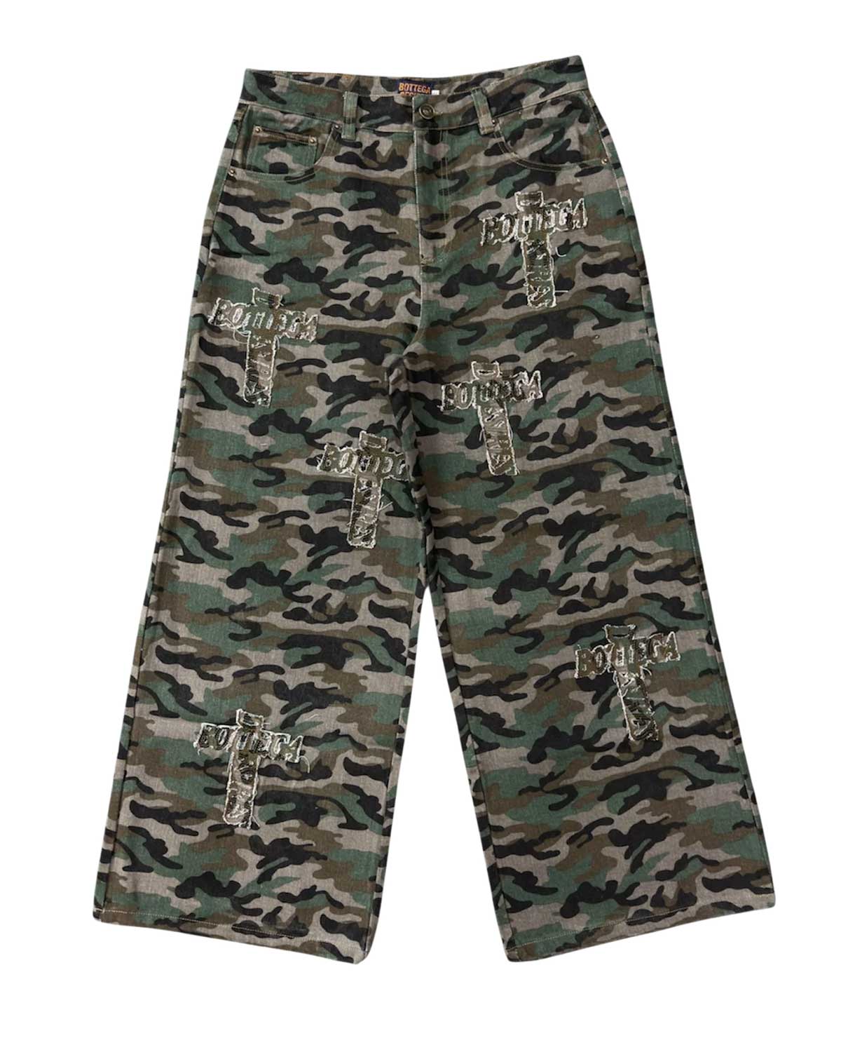 Bottega Desires Holy Grail Denim Pants Camo