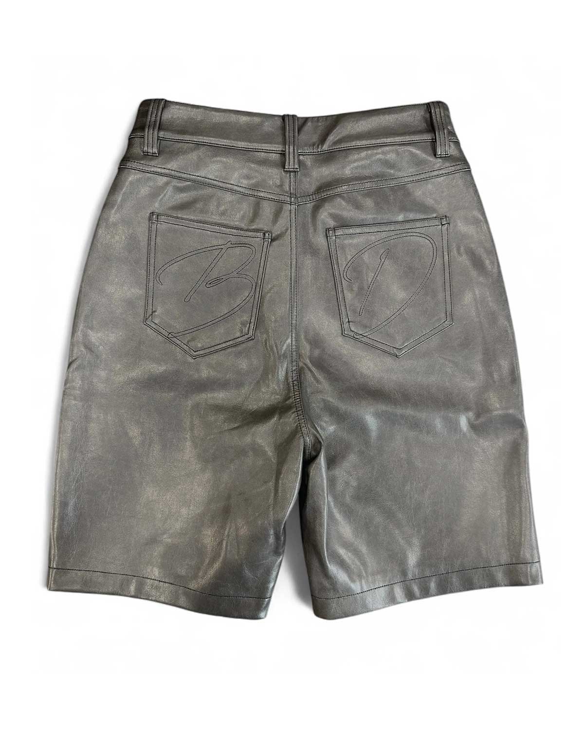 Bottega Desires Leather Shorts Black
