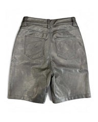 Bottega Desires Leather Shorts Black