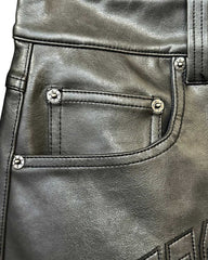Bottega Desires Leather Shorts Black