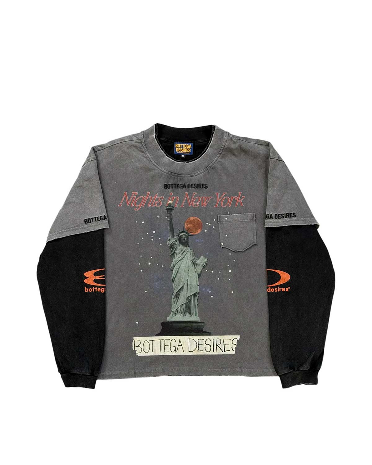 Bottega Desires Nights In NY Layered Long Sleeve Black