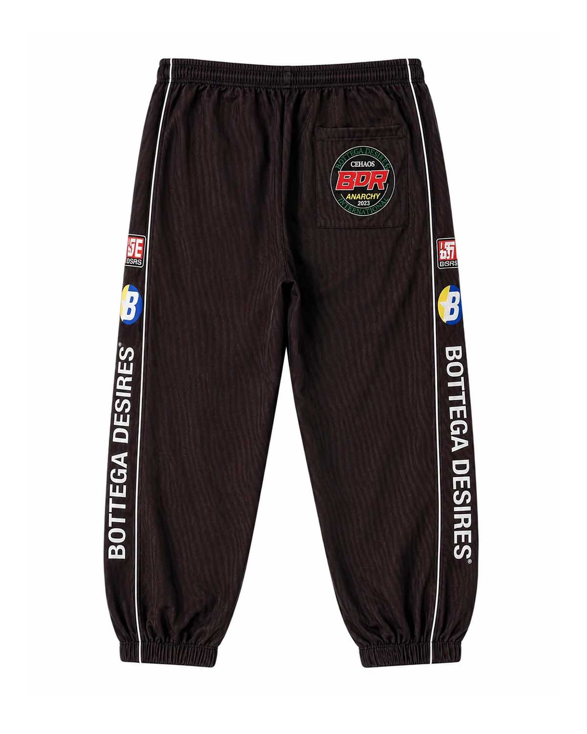 Bottega Desires Race Track Pants Black