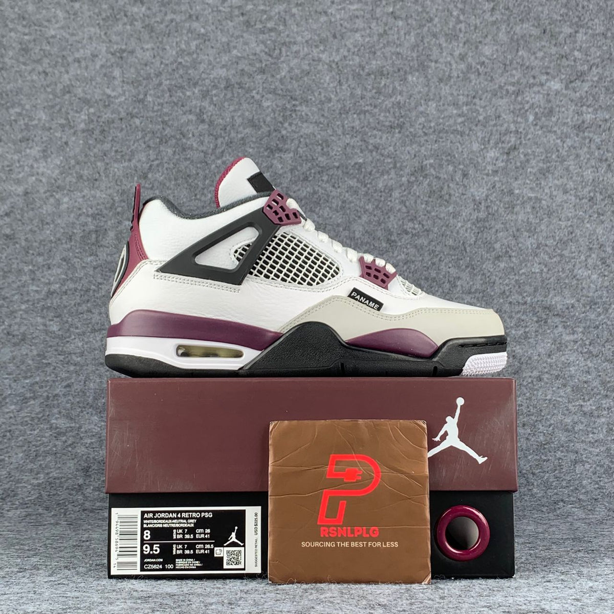 Paris Saint-Germain x Air Jordan 4 Retro 'Bordeaux'