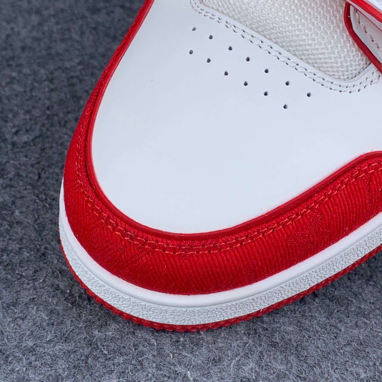 LV Trainer ' Red Monogram Denim '