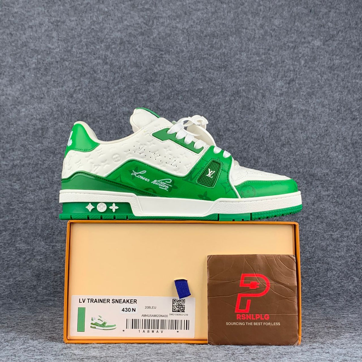 LV Trainer Low '#54 Signature - Green White'