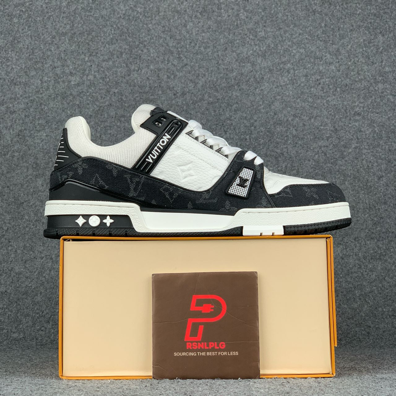 LV Trainer 'Black Monogram Denim’