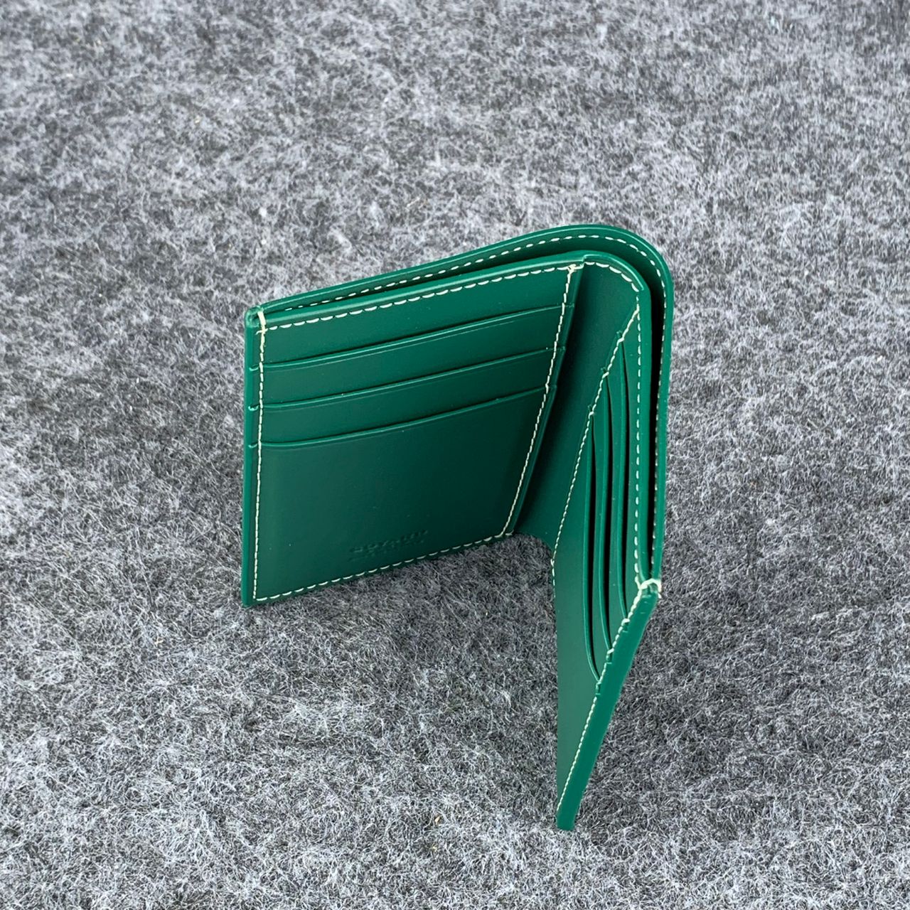 Goyard Canvas Saint Marc Card Wallet 'Green'