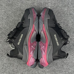 Balenciaga Wmns Triple S 'Clear Sole - Black Pink Neon'