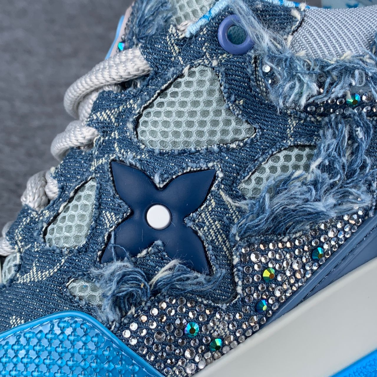 Swarovski x LV Skate Sneaker 'Blue Monogram'