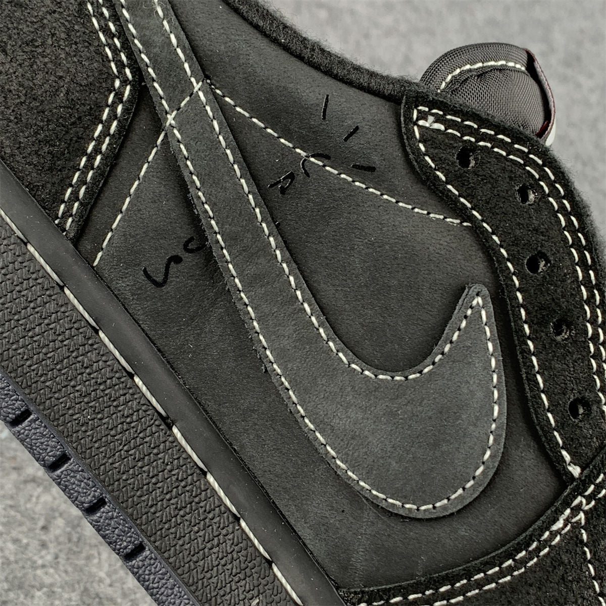 Travis Scott x Air Jordan 1 Low OG SP 'Black Phantom' (B-Grade Version)