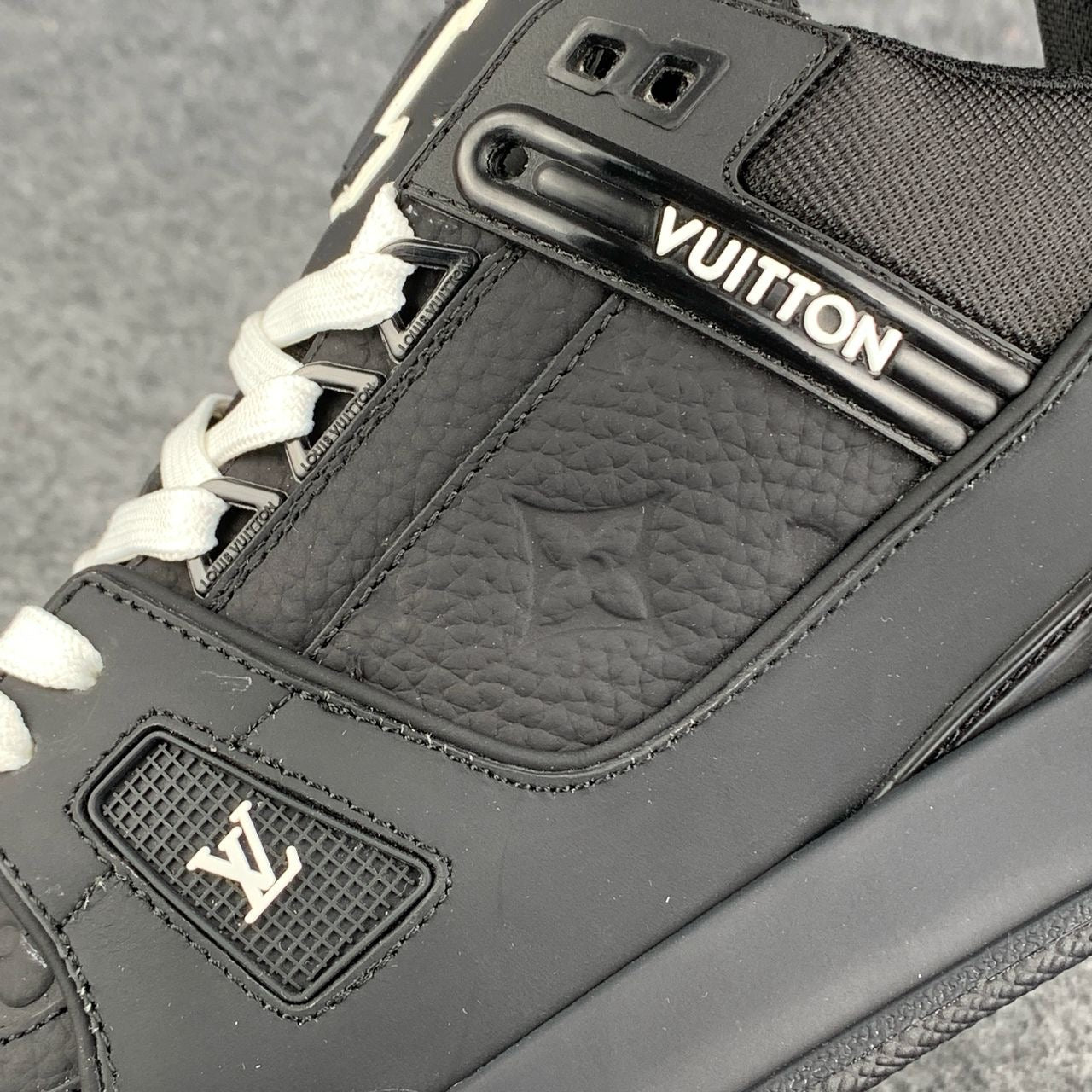 LV Trainer 'Embossed Monogram Black'