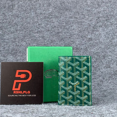 Goyard Canvas Saint Marc Card Wallet 'Green'