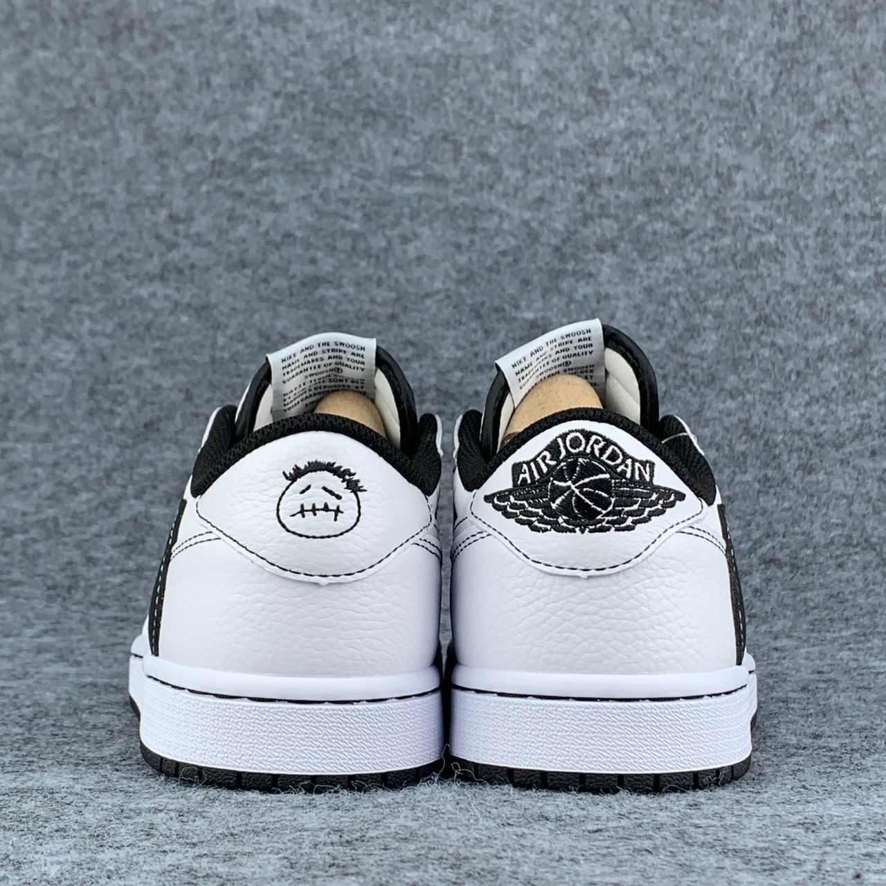 Custom Travis Scott x Air Jordan 1 Low “Phantom Stitch”