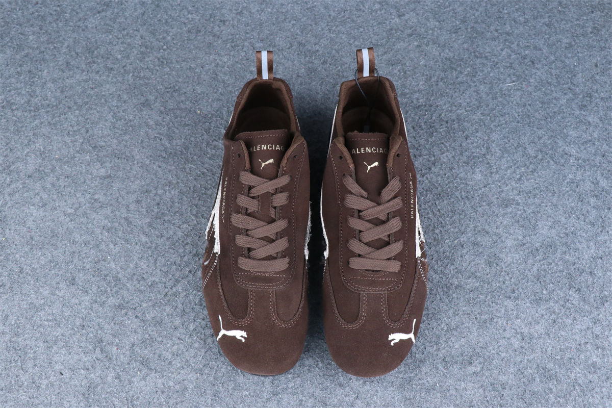 Balenciaga x Puma Speedcat Suede 'Distressed Brown White'