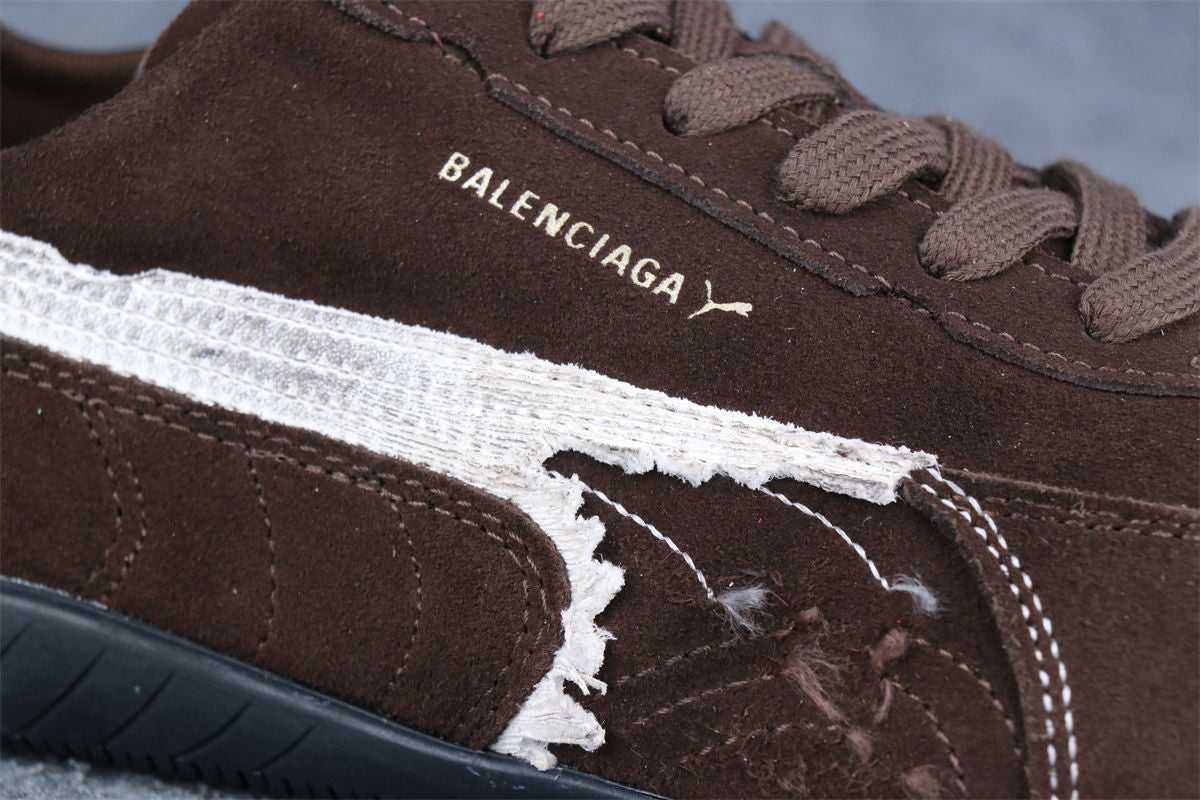 Balenciaga x Puma Speedcat Suede 'Distressed Brown White'