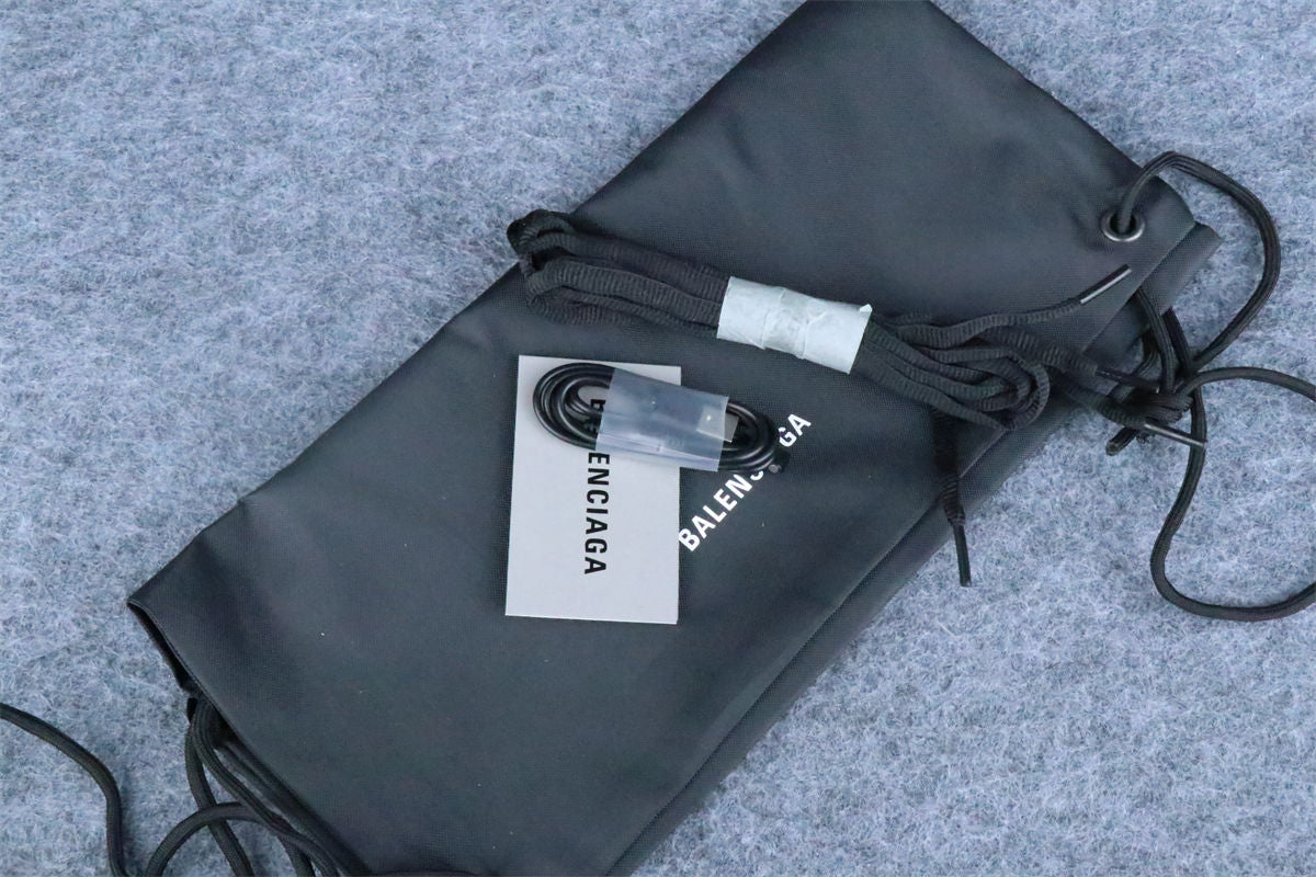 Custom Balenciaga Runner Sneaker LED 'Black White'