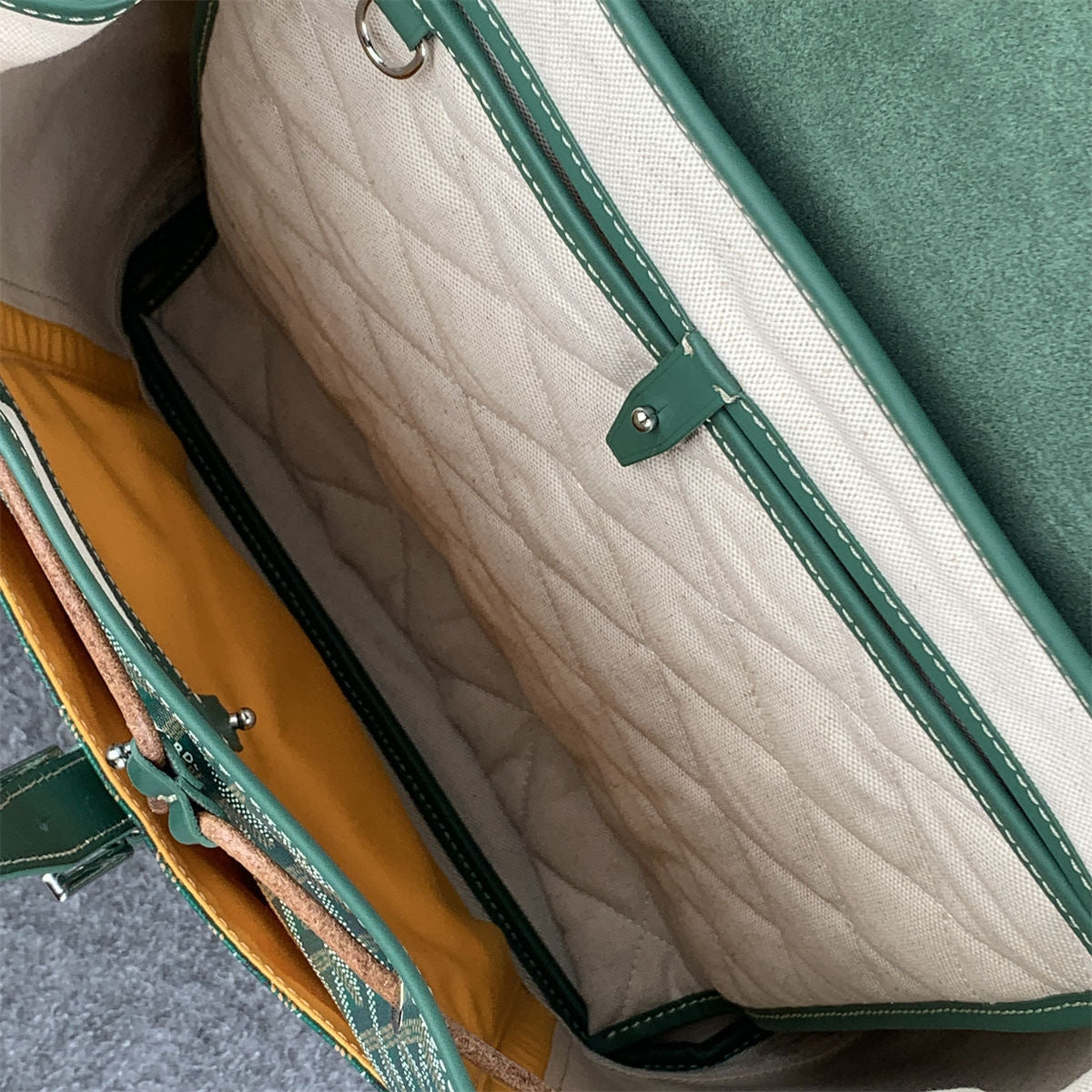 Goyard Alpin Backpack 'Green Goyardine'