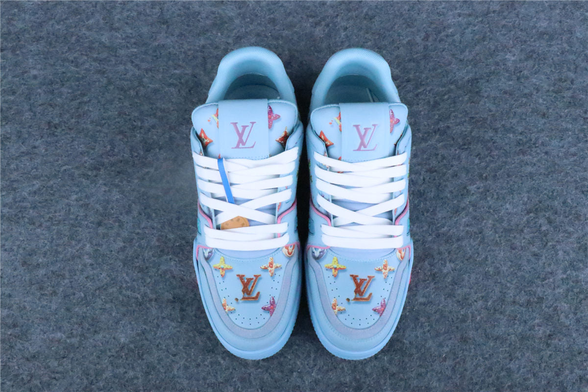 LV Trainer 'Monogram Donuts Blue'