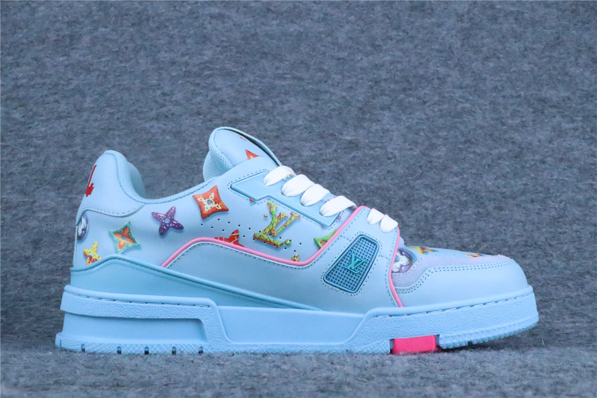 LV Trainer 'Monogram Donuts Blue'