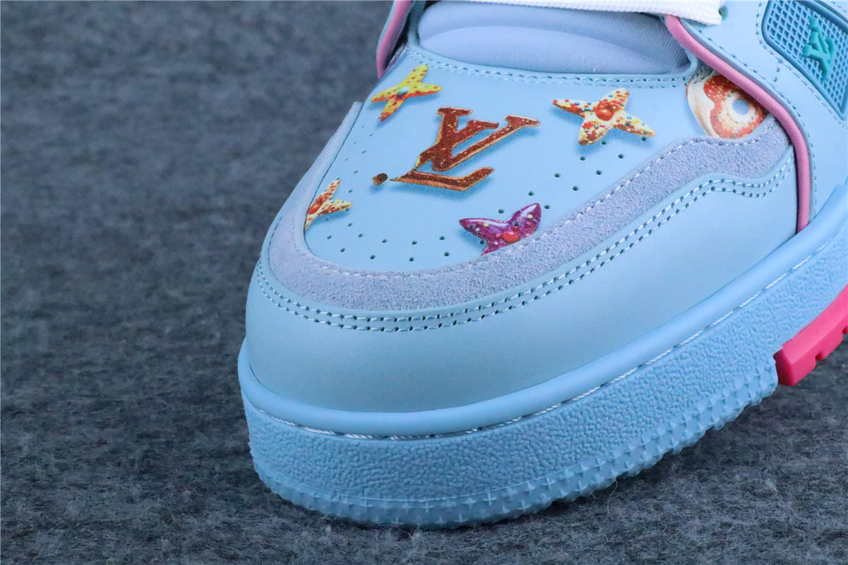 LV Trainer 'Monogram Donuts Blue'