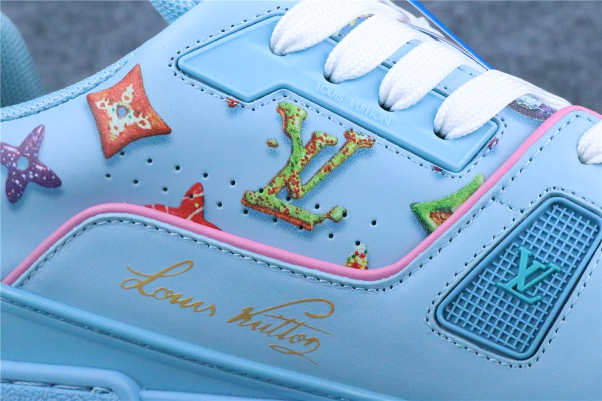 LV Trainer 'Monogram Donuts Blue'
