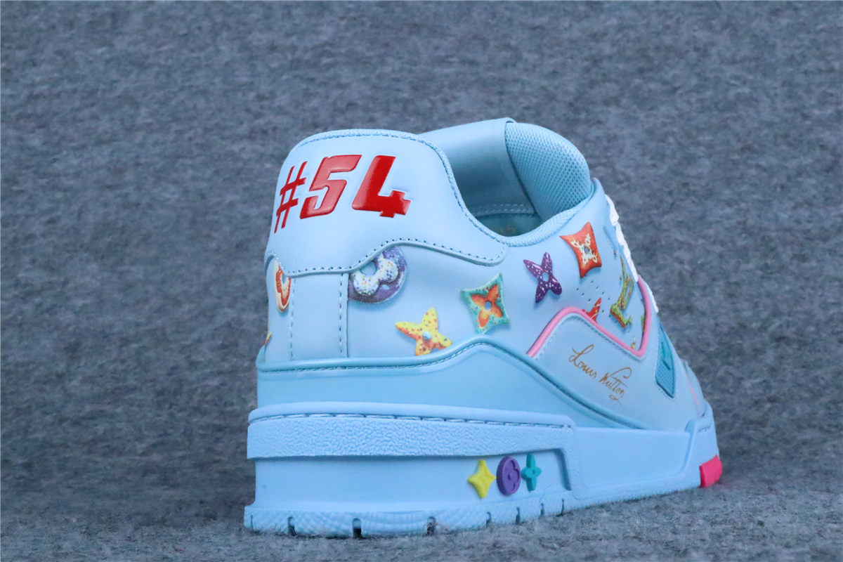 LV Trainer 'Monogram Donuts Blue'