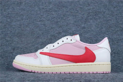 Travis Scott x Air Jordan 1 Retro Low OG 'Sail Tropical Pink' (US Warehouse, No QC)