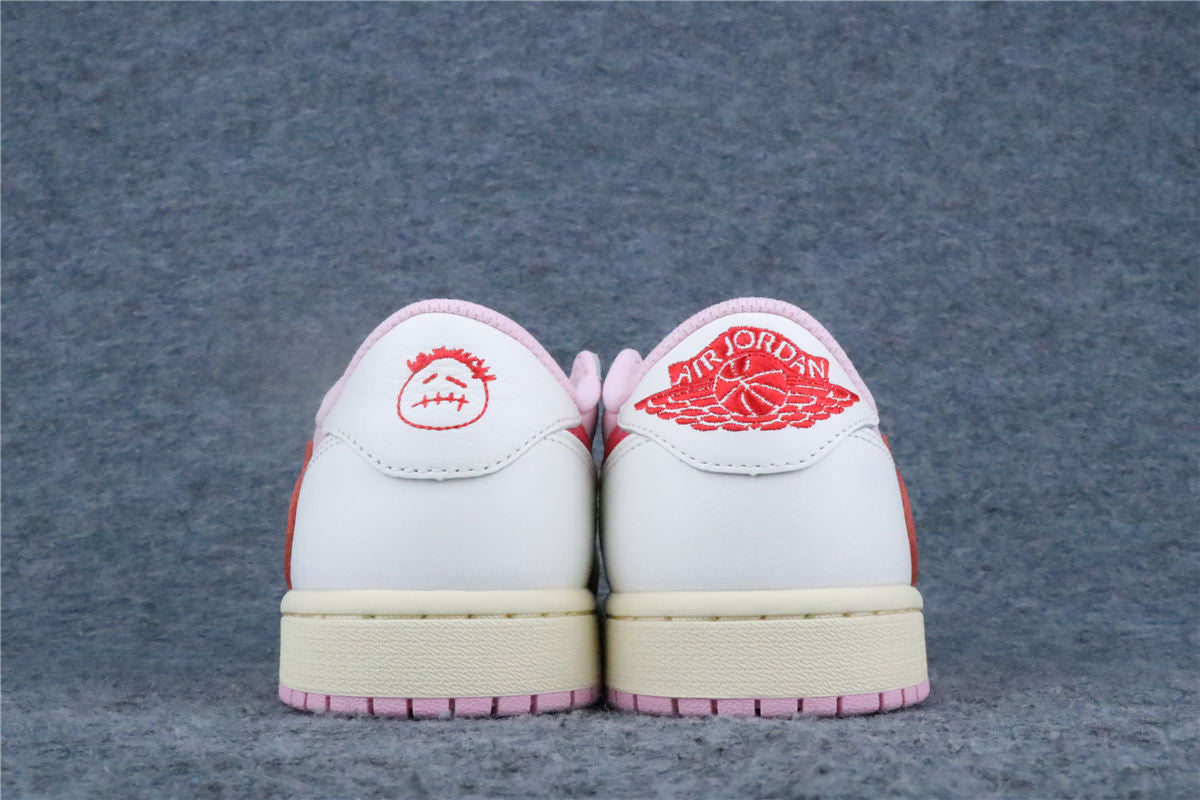 Travis Scott x Air Jordan 1 Retro Low OG 'Sail Tropical Pink' (US Warehouse, No QC)
