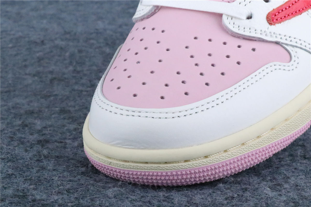 Travis Scott x Air Jordan 1 Retro Low OG 'Sail Tropical Pink' (US Warehouse, No QC)