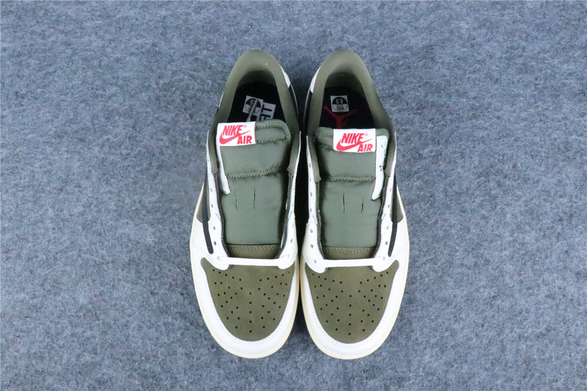 Travis Scott x Air Jordan 1 Retro Low OG SP 'Reverse Olive / Medium Olive' (US Warehouse, No QC)
