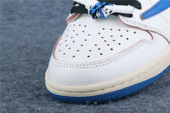 Fragment Design x Travis Scott x Air Jordan 1 Retro Low OG SP 'Sail Military Blue' (US Warehouse, No QC)