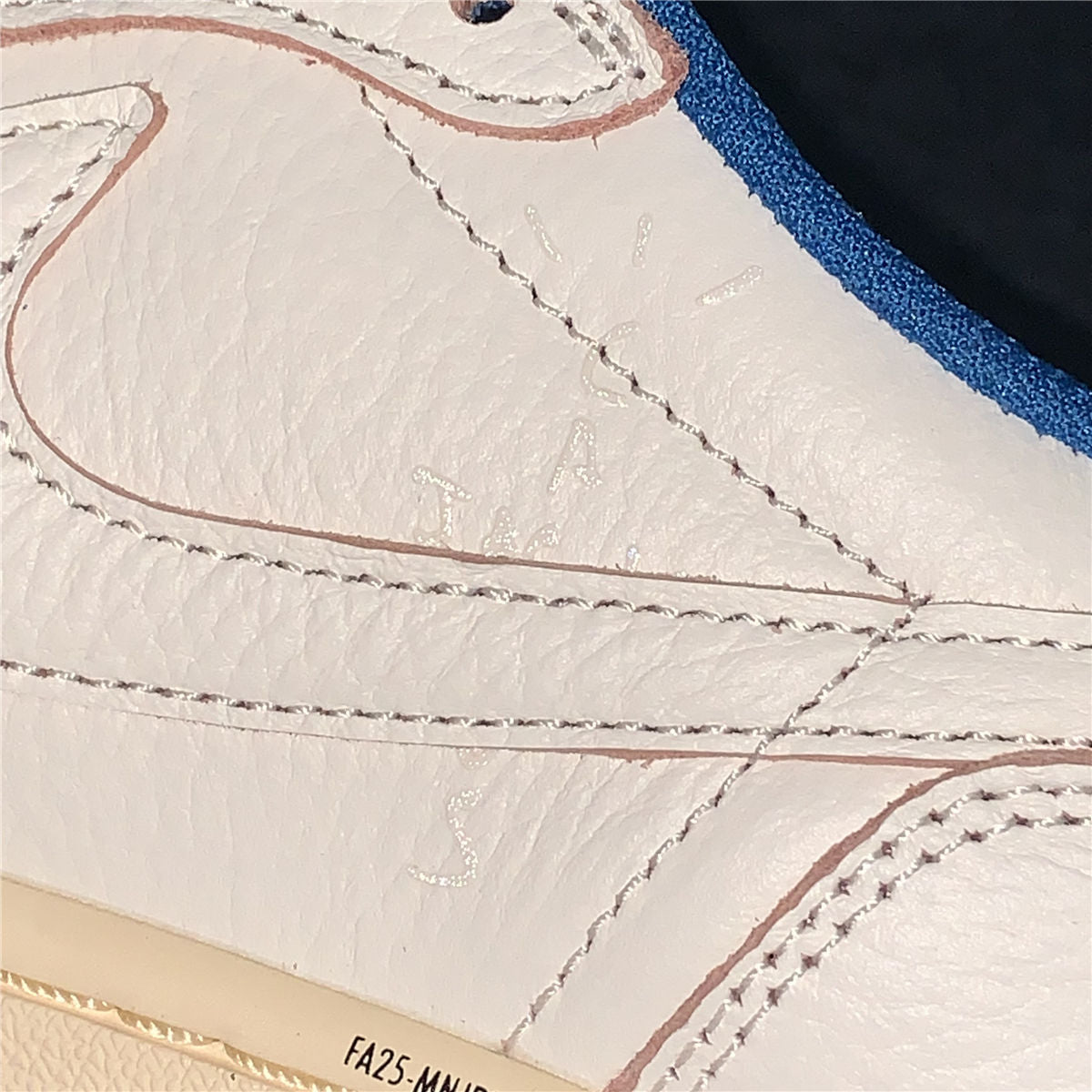Fragment Design x Travis Scott x Air Jordan 1 Retro Low OG SP 'Sail Military Blue' (US Warehouse, No QC)
