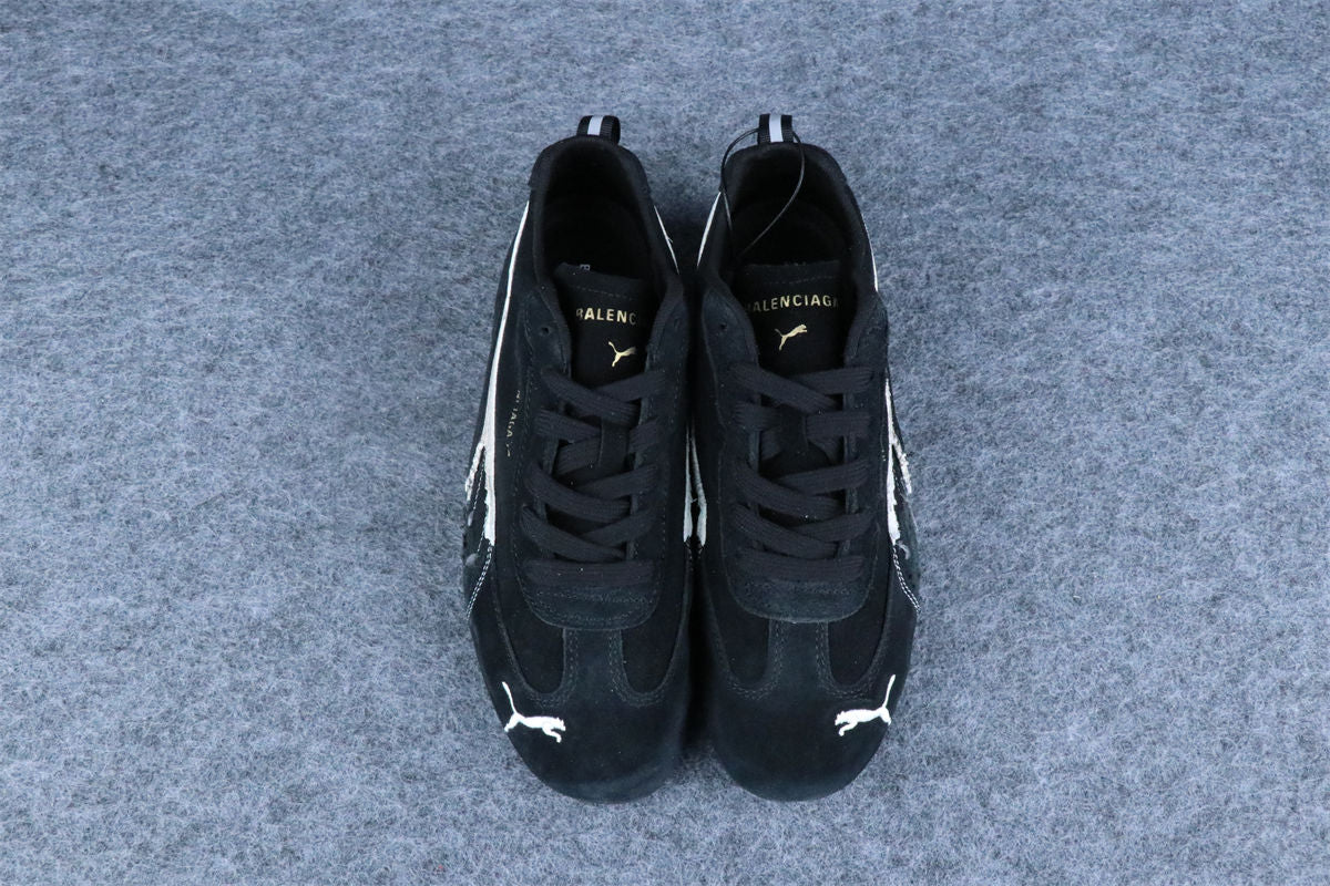 Balenciaga x Puma Speedcat Suede 'Distressed Black White'