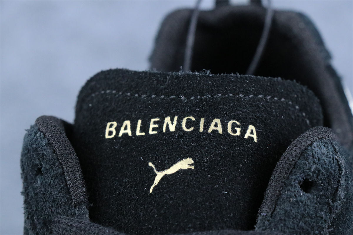 Balenciaga x Puma Speedcat Suede 'Distressed Black White'