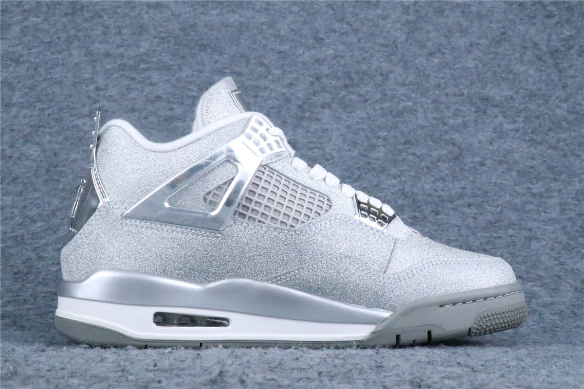 Air Jordan 4 Retro Michael Jackson 'White Glitter Glove'