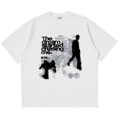 Mens Y2K "The Dream Is Chasing Me" Graphic T Shirt