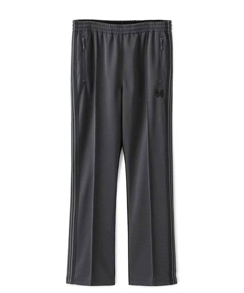 Needles Style Embroidered Butterfly Tonal Stripe Track Pants - Dark Grey