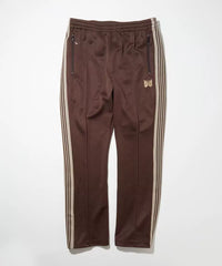 Needles Style Embroidered Butterfly Multi-Stripe Track Pants - Dark Brown/Off-White