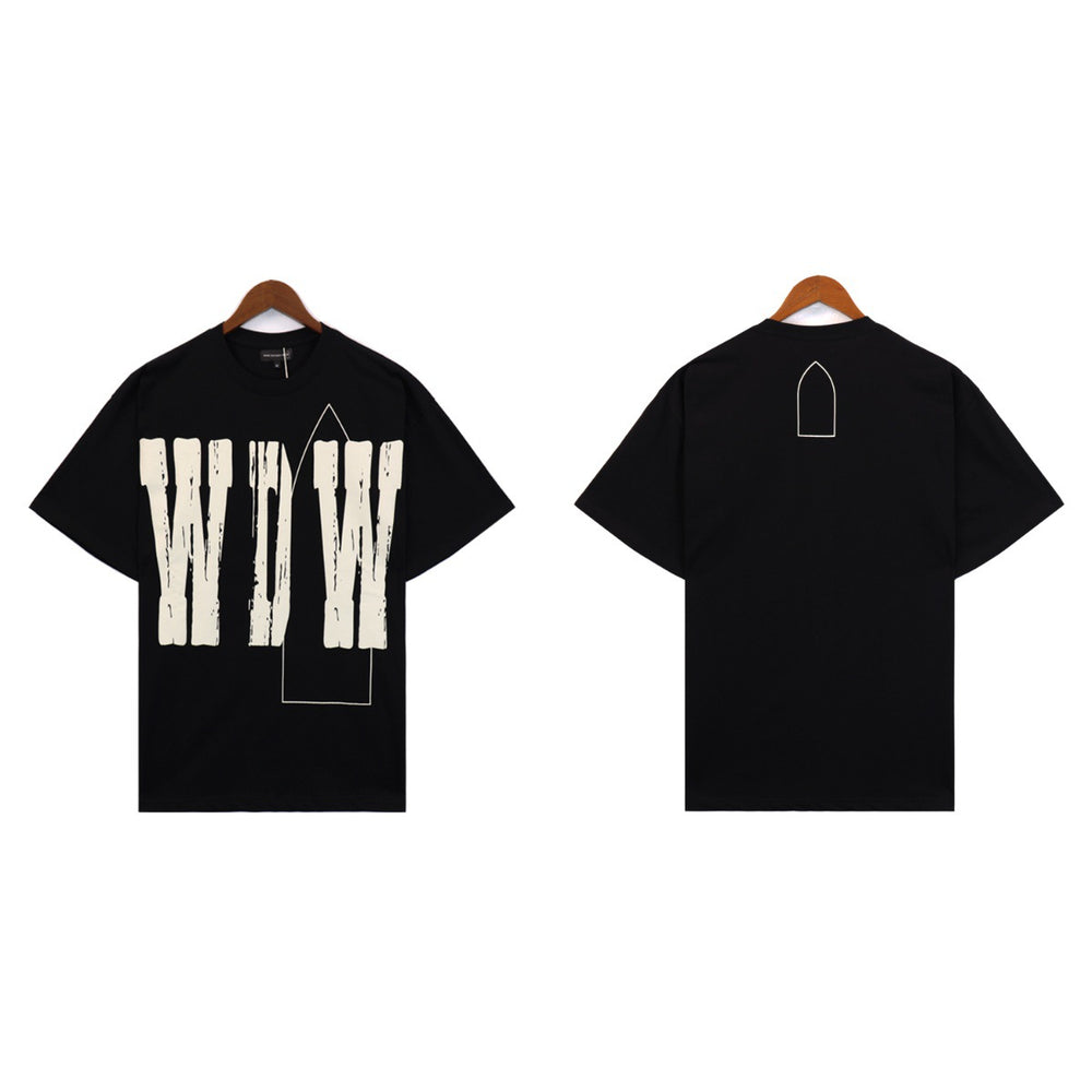 Who Decides War Giant WDW Logo Graphic T-Shirt - Black